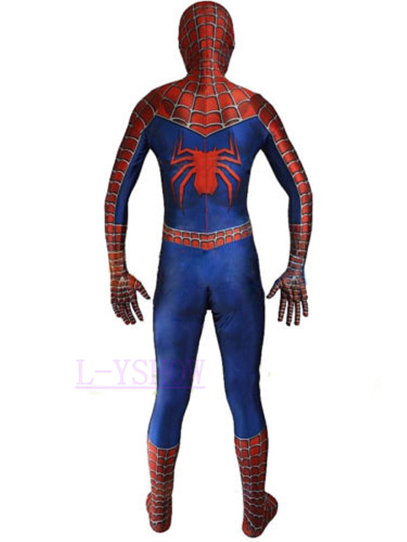 Classic Raimi Spiderman Cosplay Costumes Spider-man 3D Zentai Suit Halloween New
