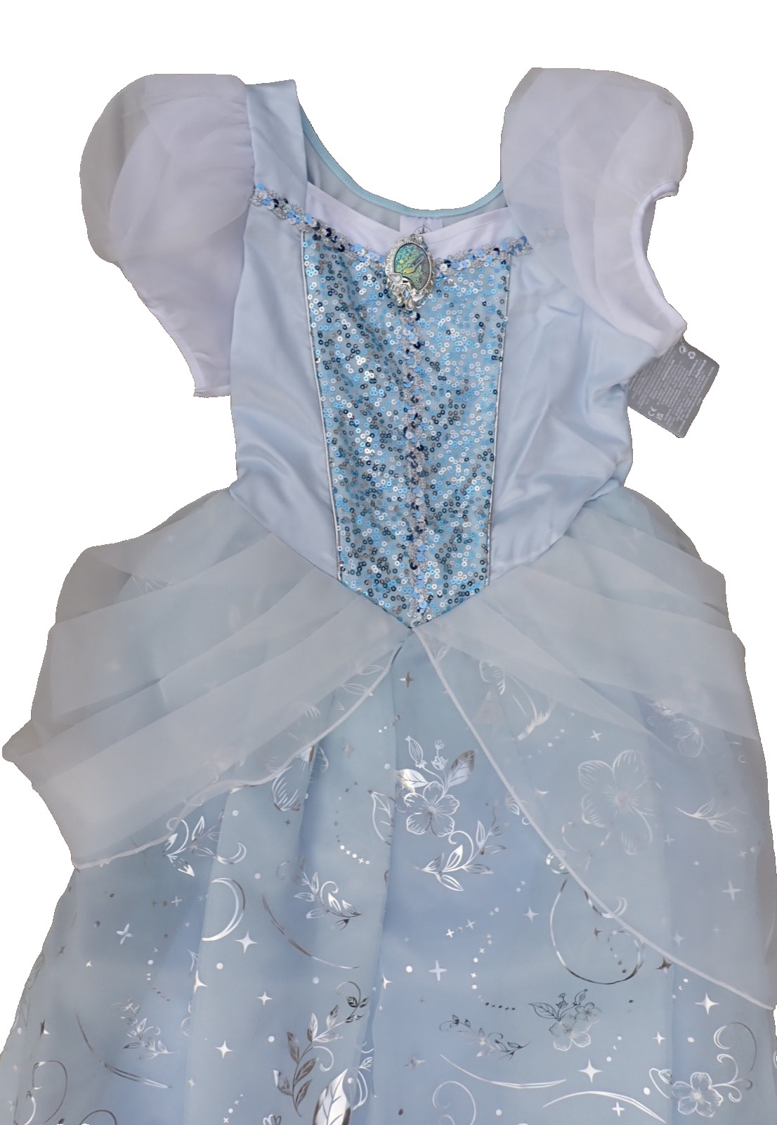 Disney Size 13 Cinderella Costume Blue Princess Dress Halloween Dress Up New