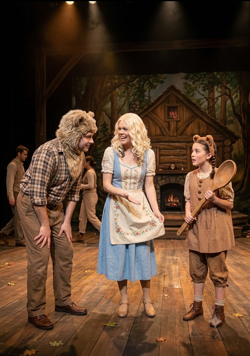 Goldilocks Wig adult woman long curly blonde hair theatrical stage costume lady