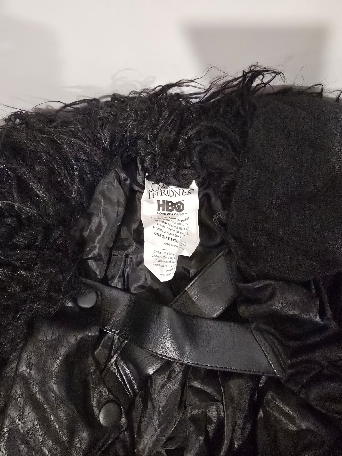 Jon Snow Costume HBO Game of Thrones Cloak Wig Shirt Boot Covers Halloween Adult