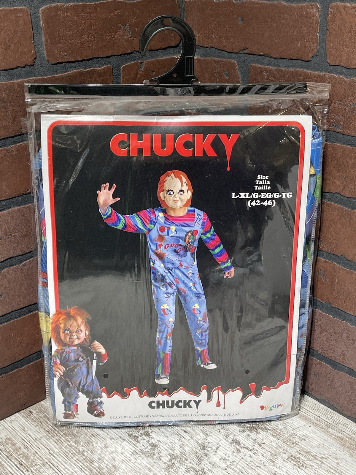 Chucky Adult Halloween Costume – Disguise – NEW IN PACKAGE – Mask – L-XL