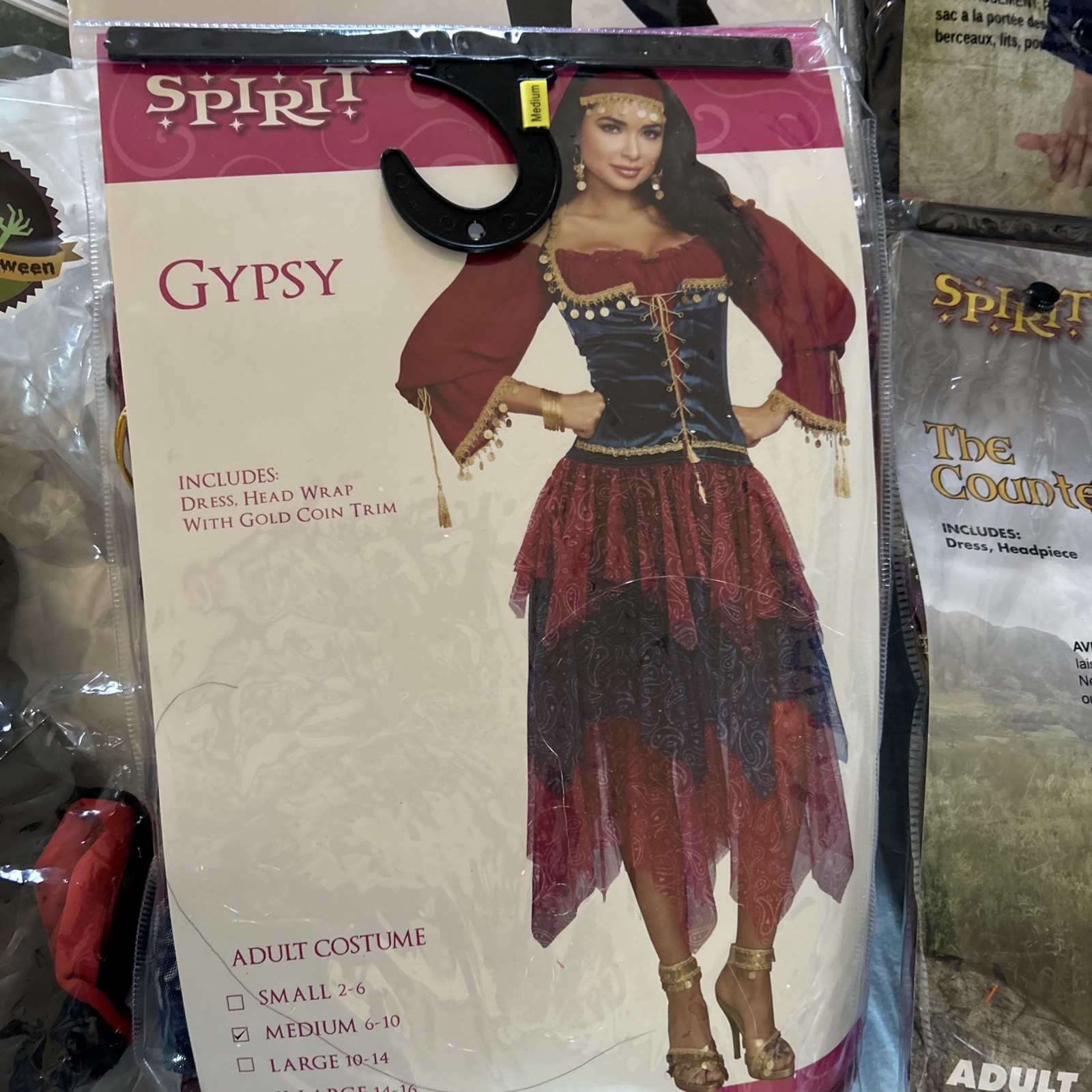 Five Sets of Spirit Costumes Halloween Costumes for Adults （S， M ， L ）