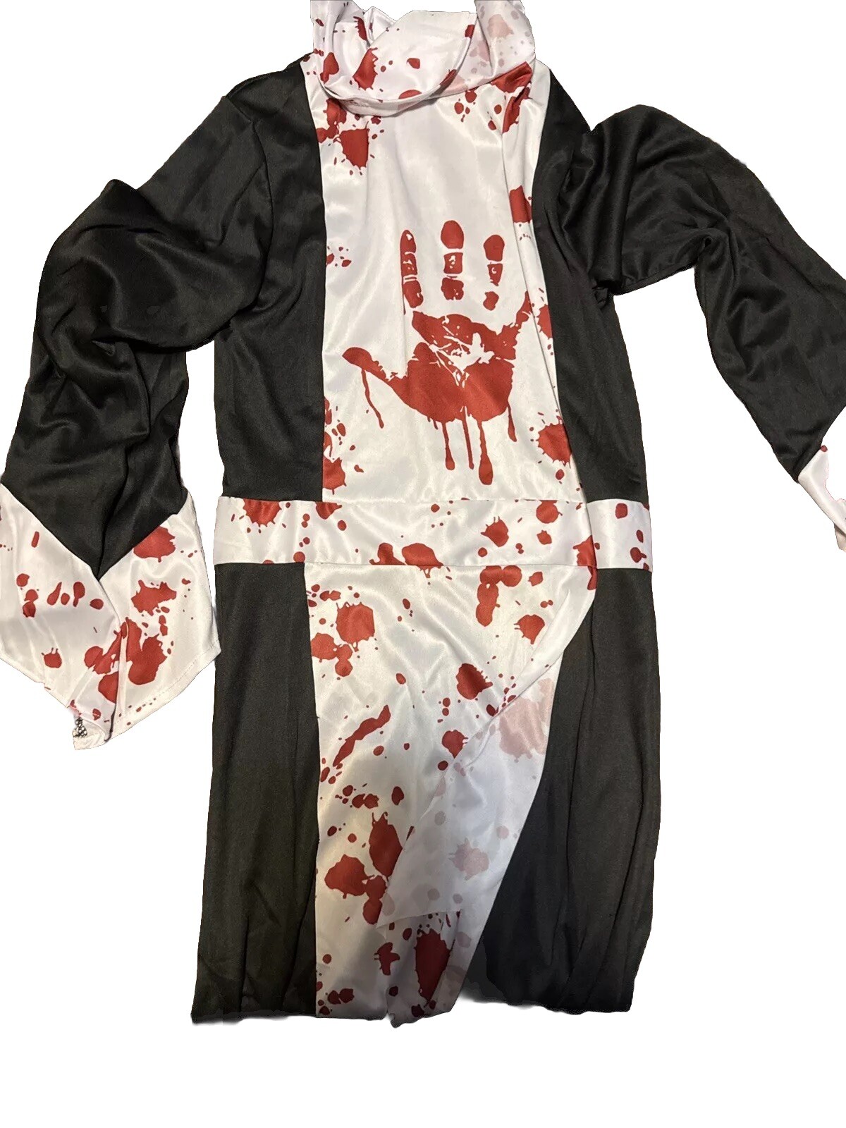 Children’s Scary Sinister Bloody Nun Horror Halloween Costume L Zombie Killer