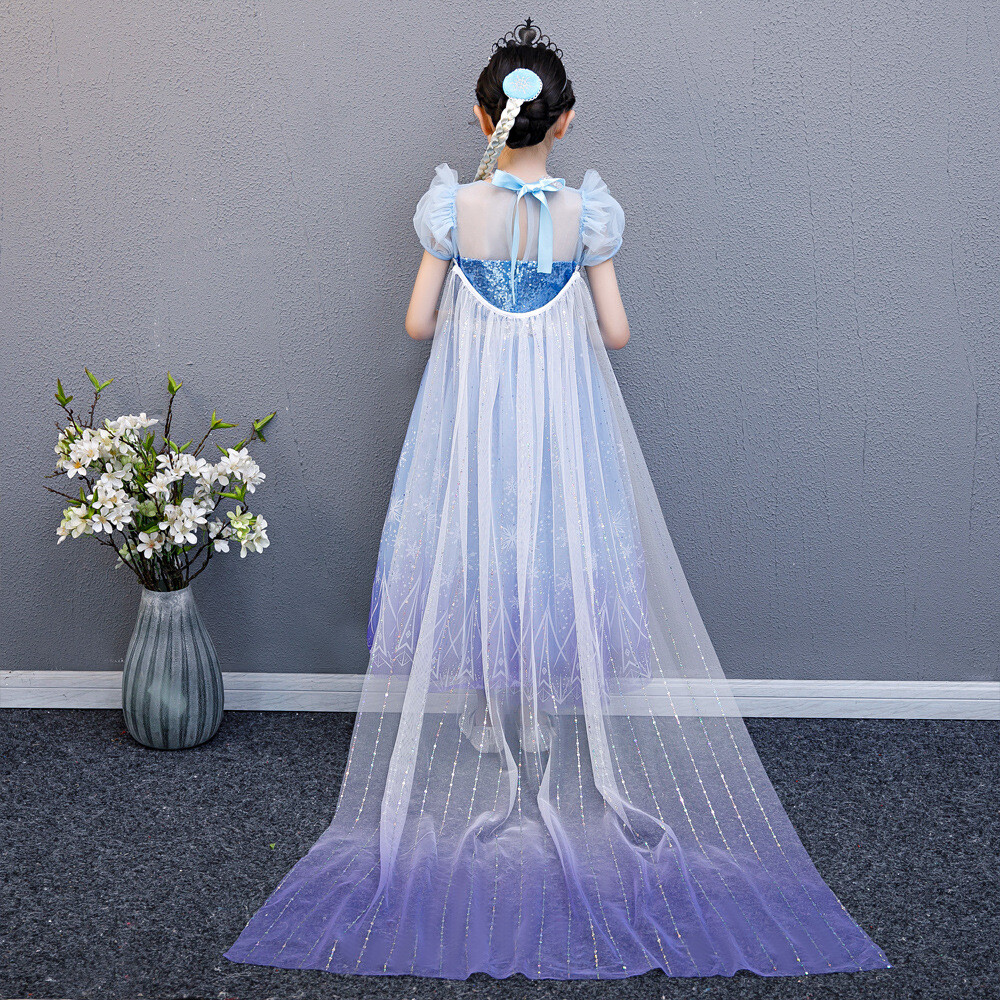 New Girls Princess Halloween Costume Dress up with Cosplay Accessories 3-12Y
